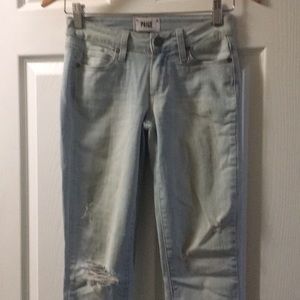 Paige Brand Destroyed Denim jeans. Size 24.